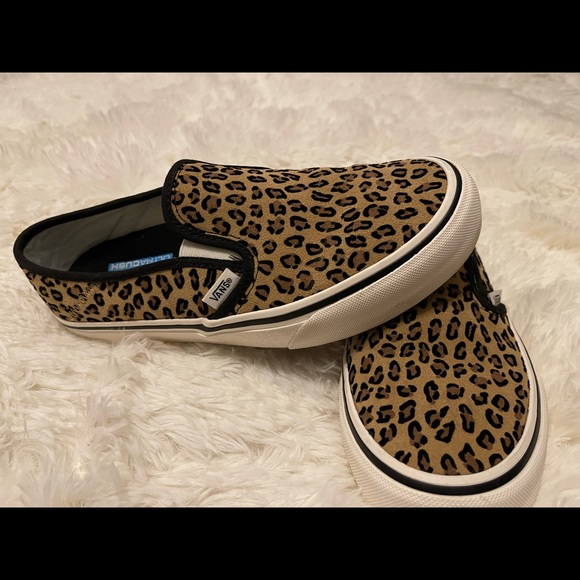 vans slipper leopard